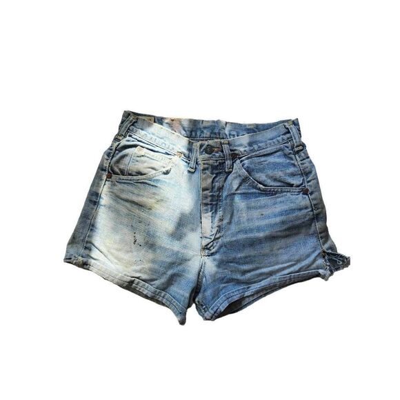 70s Distressed LEE Rider Denim Cutoffs Shorts Jean Vintage - Picture 4 of 9